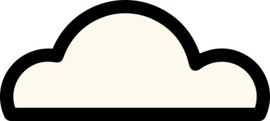 PNG biçiminde bulut simgesi şeffaf arkaplan biçiminde basit, web mobil uygulamaları için uygun minimal düz tasarım kullanıcı arayüzü hava durumu öngörüsü veri depolama ve dijital teknoloji projeleri