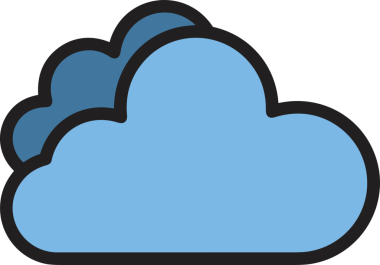 PNG biçiminde bulut simgesi şeffaf arkaplan biçiminde basit, web mobil uygulamaları için uygun minimal düz tasarım kullanıcı arayüzü hava durumu öngörüsü veri depolama ve dijital teknoloji projeleri