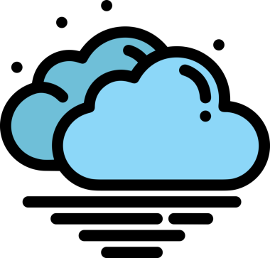 PNG biçiminde bulut simgesi şeffaf arkaplan biçiminde basit, web mobil uygulamaları için uygun minimal düz tasarım kullanıcı arayüzü hava durumu öngörüsü veri depolama ve dijital teknoloji projeleri