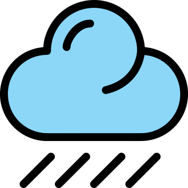 PNG biçiminde bulut simgesi şeffaf arkaplan biçiminde basit, web mobil uygulamaları için uygun minimal düz tasarım kullanıcı arayüzü hava durumu öngörüsü veri depolama ve dijital teknoloji projeleri