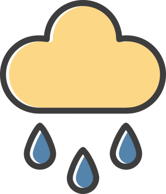 PNG biçiminde bulut simgesi şeffaf arkaplan biçiminde basit, web mobil uygulamaları için uygun minimal düz tasarım kullanıcı arayüzü hava durumu öngörüsü veri depolama ve dijital teknoloji projeleri