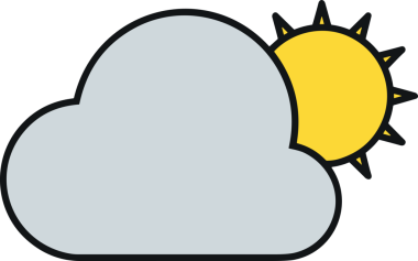 PNG biçiminde bulut simgesi şeffaf arkaplan biçiminde basit, web mobil uygulamaları için uygun minimal düz tasarım kullanıcı arayüzü hava durumu öngörüsü veri depolama ve dijital teknoloji projeleri