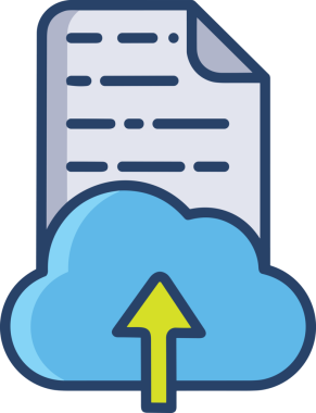 PNG biçiminde bulut simgesi şeffaf arkaplan biçiminde basit, web mobil uygulamaları için uygun minimal düz tasarım kullanıcı arayüzü hava durumu öngörüsü veri depolama ve dijital teknoloji projeleri