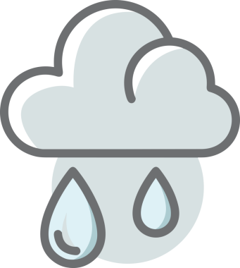 PNG biçiminde bulut simgesi şeffaf arkaplan biçiminde basit, web mobil uygulamaları için uygun minimal düz tasarım kullanıcı arayüzü hava durumu öngörüsü veri depolama ve dijital teknoloji projeleri