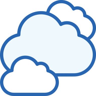 PNG biçiminde bulut simgesi şeffaf arkaplan biçiminde basit, web mobil uygulamaları için uygun minimal düz tasarım kullanıcı arayüzü hava durumu öngörüsü veri depolama ve dijital teknoloji projeleri