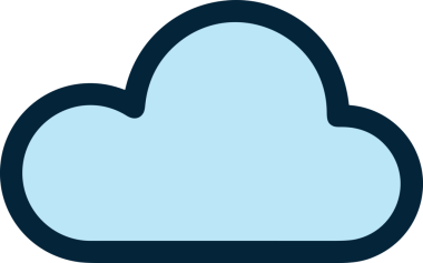 PNG biçiminde bulut simgesi şeffaf arkaplan biçiminde basit, web mobil uygulamaları için uygun minimal düz tasarım kullanıcı arayüzü hava durumu öngörüsü veri depolama ve dijital teknoloji projeleri
