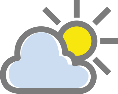 PNG biçiminde bulut simgesi şeffaf arkaplan biçiminde basit, web mobil uygulamaları için uygun minimal düz tasarım kullanıcı arayüzü hava durumu öngörüsü veri depolama ve dijital teknoloji projeleri