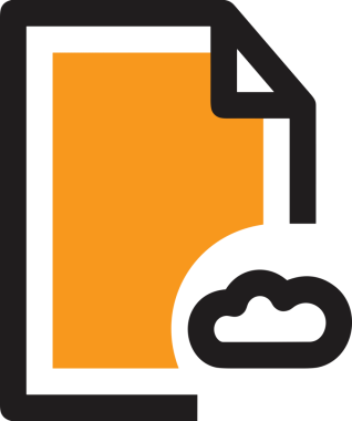 PNG biçiminde bulut simgesi şeffaf arkaplan biçiminde basit, web mobil uygulamaları için uygun minimal düz tasarım kullanıcı arayüzü hava durumu öngörüsü veri depolama ve dijital teknoloji projeleri