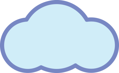 PNG biçiminde bulut simgesi şeffaf arkaplan biçiminde basit, web mobil uygulamaları için uygun minimal düz tasarım kullanıcı arayüzü hava durumu öngörüsü veri depolama ve dijital teknoloji projeleri