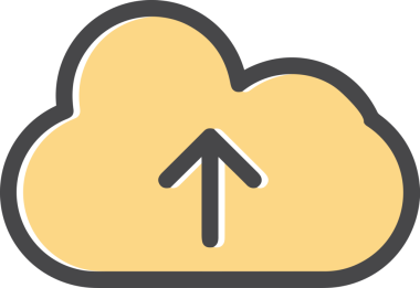 PNG biçiminde bulut simgesi şeffaf arkaplan biçiminde basit, web mobil uygulamaları için uygun minimal düz tasarım kullanıcı arayüzü hava durumu öngörüsü veri depolama ve dijital teknoloji projeleri