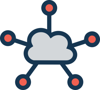 PNG biçiminde bulut simgesi şeffaf arkaplan biçiminde basit, web mobil uygulamaları için uygun minimal düz tasarım kullanıcı arayüzü hava durumu öngörüsü veri depolama ve dijital teknoloji projeleri