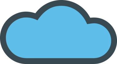 PNG biçiminde bulut simgesi şeffaf arkaplan biçiminde basit, web mobil uygulamaları için uygun minimal düz tasarım kullanıcı arayüzü hava durumu öngörüsü veri depolama ve dijital teknoloji projeleri