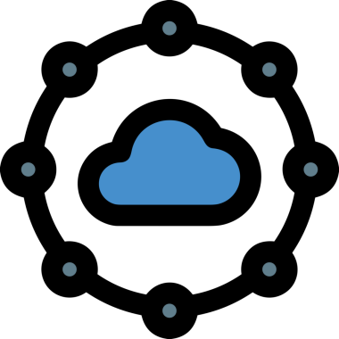 PNG biçiminde bulut simgesi şeffaf arkaplan biçiminde basit, web mobil uygulamaları için uygun minimal düz tasarım kullanıcı arayüzü hava durumu öngörüsü veri depolama ve dijital teknoloji projeleri