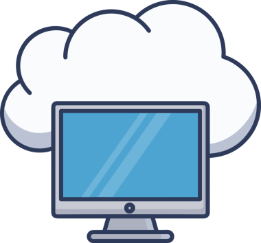 PNG biçiminde bulut simgesi şeffaf arkaplan biçiminde basit, web mobil uygulamaları için uygun minimal düz tasarım kullanıcı arayüzü hava durumu öngörüsü veri depolama ve dijital teknoloji projeleri