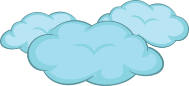 PNG biçiminde bulut simgesi şeffaf arkaplan biçiminde basit, web mobil uygulamaları için uygun minimal düz tasarım kullanıcı arayüzü hava durumu öngörüsü veri depolama ve dijital teknoloji projeleri