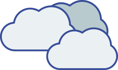 PNG biçiminde bulut simgesi şeffaf arkaplan biçiminde basit, web mobil uygulamaları için uygun minimal düz tasarım kullanıcı arayüzü hava durumu öngörüsü veri depolama ve dijital teknoloji projeleri