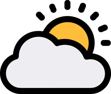 PNG biçiminde bulut simgesi şeffaf arkaplan biçiminde basit, web mobil uygulamaları için uygun minimal düz tasarım kullanıcı arayüzü hava durumu öngörüsü veri depolama ve dijital teknoloji projeleri