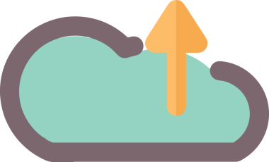 PNG biçiminde bulut simgesi şeffaf arkaplan biçiminde basit, web mobil uygulamaları için uygun minimal düz tasarım kullanıcı arayüzü hava durumu öngörüsü veri depolama ve dijital teknoloji projeleri