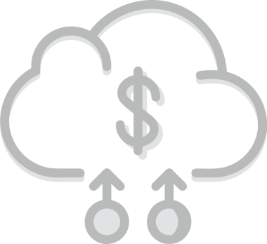 PNG biçiminde bulut simgesi şeffaf arkaplan biçiminde basit, web mobil uygulamaları için uygun minimal düz tasarım kullanıcı arayüzü hava durumu öngörüsü veri depolama ve dijital teknoloji projeleri