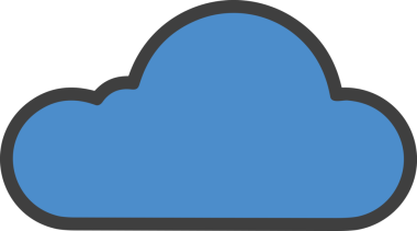 PNG biçiminde bulut simgesi şeffaf arkaplan biçiminde basit, web mobil uygulamaları için uygun minimal düz tasarım kullanıcı arayüzü hava durumu öngörüsü veri depolama ve dijital teknoloji projeleri