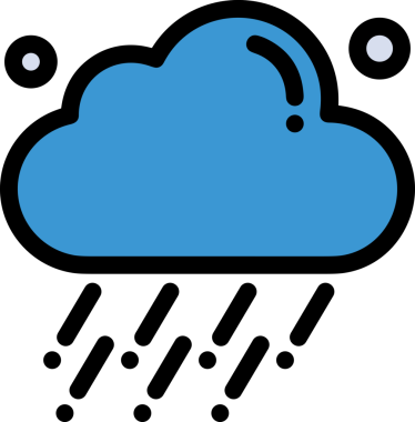 PNG biçiminde bulut simgesi şeffaf arkaplan biçiminde basit, web mobil uygulamaları için uygun minimal düz tasarım kullanıcı arayüzü hava durumu öngörüsü veri depolama ve dijital teknoloji projeleri