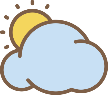 PNG biçiminde bulut simgesi şeffaf arkaplan biçiminde basit, web mobil uygulamaları için uygun minimal düz tasarım kullanıcı arayüzü hava durumu öngörüsü veri depolama ve dijital teknoloji projeleri