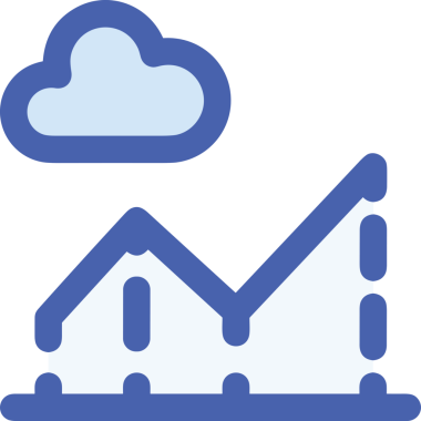 PNG biçiminde bulut simgesi şeffaf arkaplan biçiminde basit, web mobil uygulamaları için uygun minimal düz tasarım kullanıcı arayüzü hava durumu öngörüsü veri depolama ve dijital teknoloji projeleri