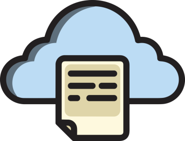 PNG biçiminde bulut simgesi şeffaf arkaplan biçiminde basit, web mobil uygulamaları için uygun minimal düz tasarım kullanıcı arayüzü hava durumu öngörüsü veri depolama ve dijital teknoloji projeleri