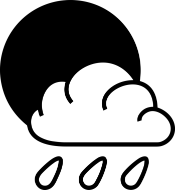 PNG biçiminde bulut simgesi şeffaf arkaplan biçiminde basit, web mobil uygulamaları için uygun minimal düz tasarım kullanıcı arayüzü hava durumu öngörüsü veri depolama ve dijital teknoloji projeleri