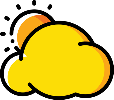 PNG biçiminde bulut simgesi şeffaf arkaplan biçiminde basit, web mobil uygulamaları için uygun minimal düz tasarım kullanıcı arayüzü hava durumu öngörüsü veri depolama ve dijital teknoloji projeleri