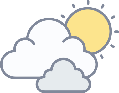 PNG biçiminde bulut simgesi şeffaf arkaplan biçiminde basit, web mobil uygulamaları için uygun minimal düz tasarım kullanıcı arayüzü hava durumu öngörüsü veri depolama ve dijital teknoloji projeleri