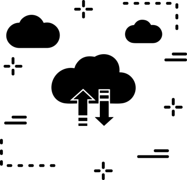 PNG biçiminde bulut simgesi şeffaf arkaplan biçiminde basit, web mobil uygulamaları için uygun minimal düz tasarım kullanıcı arayüzü hava durumu öngörüsü veri depolama ve dijital teknoloji projeleri