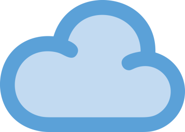 PNG biçiminde bulut simgesi şeffaf arkaplan biçiminde basit, web mobil uygulamaları için uygun minimal düz tasarım kullanıcı arayüzü hava durumu öngörüsü veri depolama ve dijital teknoloji projeleri