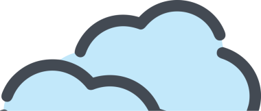 PNG biçiminde bulut simgesi şeffaf arkaplan biçiminde basit, web mobil uygulamaları için uygun minimal düz tasarım kullanıcı arayüzü hava durumu öngörüsü veri depolama ve dijital teknoloji projeleri