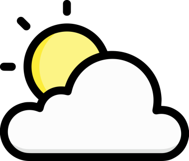 PNG biçiminde bulut simgesi şeffaf arkaplan biçiminde basit, web mobil uygulamaları için uygun minimal düz tasarım kullanıcı arayüzü hava durumu öngörüsü veri depolama ve dijital teknoloji projeleri