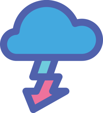 PNG biçiminde bulut simgesi şeffaf arkaplan biçiminde basit, web mobil uygulamaları için uygun minimal düz tasarım kullanıcı arayüzü hava durumu öngörüsü veri depolama ve dijital teknoloji projeleri