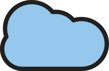 PNG biçiminde bulut simgesi şeffaf arkaplan biçiminde basit, web mobil uygulamaları için uygun minimal düz tasarım kullanıcı arayüzü hava durumu öngörüsü veri depolama ve dijital teknoloji projeleri