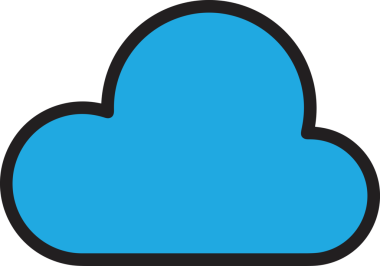 PNG biçiminde bulut simgesi şeffaf arkaplan biçiminde basit, web mobil uygulamaları için uygun minimal düz tasarım kullanıcı arayüzü hava durumu öngörüsü veri depolama ve dijital teknoloji projeleri