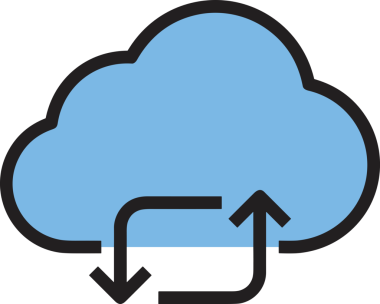 PNG biçiminde bulut simgesi şeffaf arkaplan biçiminde basit, web mobil uygulamaları için uygun minimal düz tasarım kullanıcı arayüzü hava durumu öngörüsü veri depolama ve dijital teknoloji projeleri