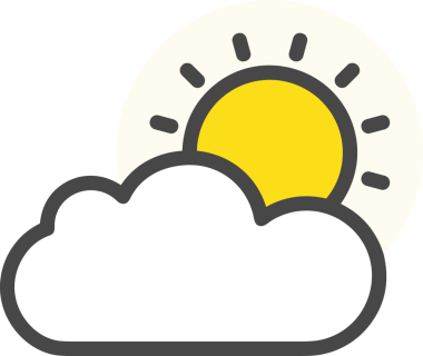 PNG biçiminde bulut simgesi şeffaf arkaplan biçiminde basit, web mobil uygulamaları için uygun minimal düz tasarım kullanıcı arayüzü hava durumu öngörüsü veri depolama ve dijital teknoloji projeleri