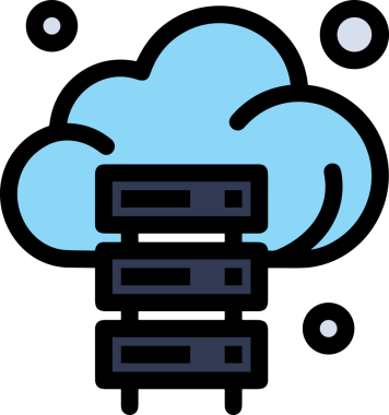 PNG biçiminde bulut simgesi şeffaf arkaplan biçiminde basit, web mobil uygulamaları için uygun minimal düz tasarım kullanıcı arayüzü hava durumu öngörüsü veri depolama ve dijital teknoloji projeleri