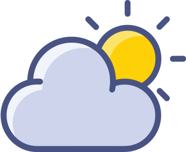 PNG biçiminde bulut simgesi şeffaf arkaplan biçiminde basit, web mobil uygulamaları için uygun minimal düz tasarım kullanıcı arayüzü hava durumu öngörüsü veri depolama ve dijital teknoloji projeleri