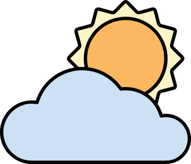 PNG biçiminde bulut simgesi şeffaf arkaplan biçiminde basit, web mobil uygulamaları için uygun minimal düz tasarım kullanıcı arayüzü hava durumu öngörüsü veri depolama ve dijital teknoloji projeleri