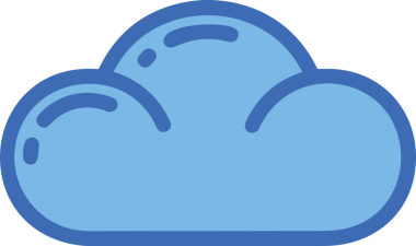 PNG biçiminde bulut simgesi şeffaf arkaplan biçiminde basit, web mobil uygulamaları için uygun minimal düz tasarım kullanıcı arayüzü hava durumu öngörüsü veri depolama ve dijital teknoloji projeleri