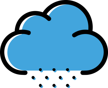 PNG biçiminde bulut simgesi şeffaf arkaplan biçiminde basit, web mobil uygulamaları için uygun minimal düz tasarım kullanıcı arayüzü hava durumu öngörüsü veri depolama ve dijital teknoloji projeleri