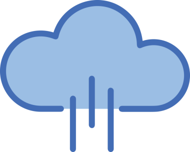 PNG biçiminde bulut simgesi şeffaf arkaplan biçiminde basit, web mobil uygulamaları için uygun minimal düz tasarım kullanıcı arayüzü hava durumu öngörüsü veri depolama ve dijital teknoloji projeleri