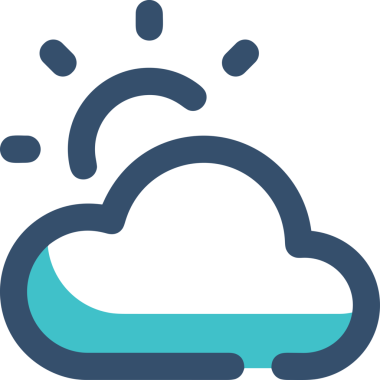 PNG biçiminde bulut simgesi şeffaf arkaplan biçiminde basit, web mobil uygulamaları için uygun minimal düz tasarım kullanıcı arayüzü hava durumu öngörüsü veri depolama ve dijital teknoloji projeleri