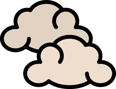 PNG biçiminde bulut simgesi şeffaf arkaplan biçiminde basit, web mobil uygulamaları için uygun minimal düz tasarım kullanıcı arayüzü hava durumu öngörüsü veri depolama ve dijital teknoloji projeleri