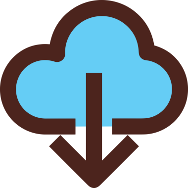 PNG biçiminde bulut simgesi şeffaf arkaplan biçiminde basit, web mobil uygulamaları için uygun minimal düz tasarım kullanıcı arayüzü hava durumu öngörüsü veri depolama ve dijital teknoloji projeleri