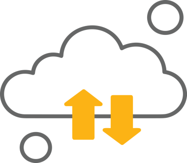 PNG biçiminde bulut simgesi şeffaf arkaplan biçiminde basit, web mobil uygulamaları için uygun minimal düz tasarım kullanıcı arayüzü hava durumu öngörüsü veri depolama ve dijital teknoloji projeleri